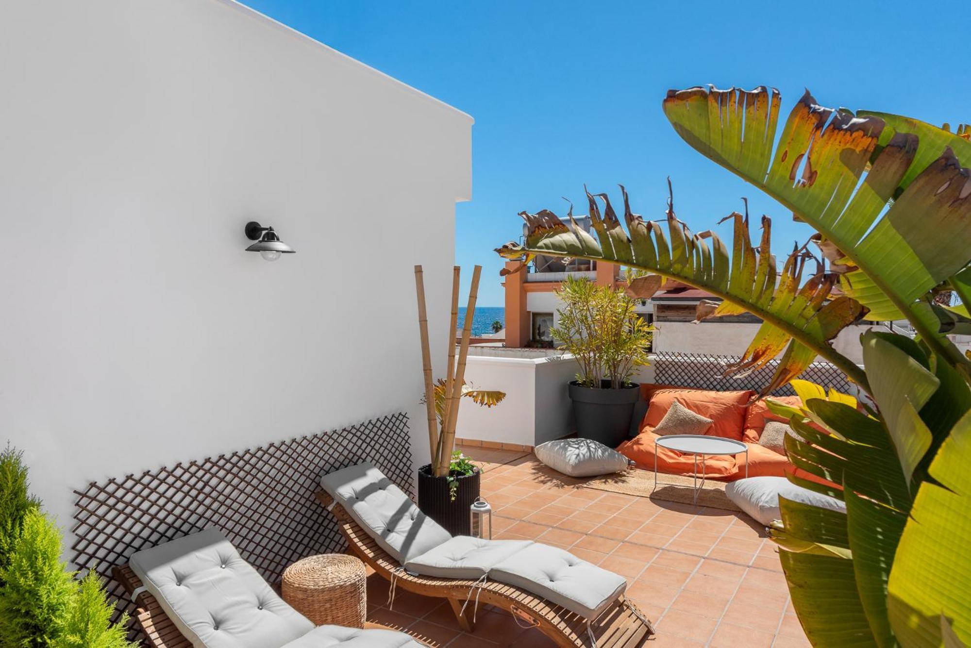 Appartement Casco Antiguo Terraza Y Vistas Al Mar Playa A Pie 1b *